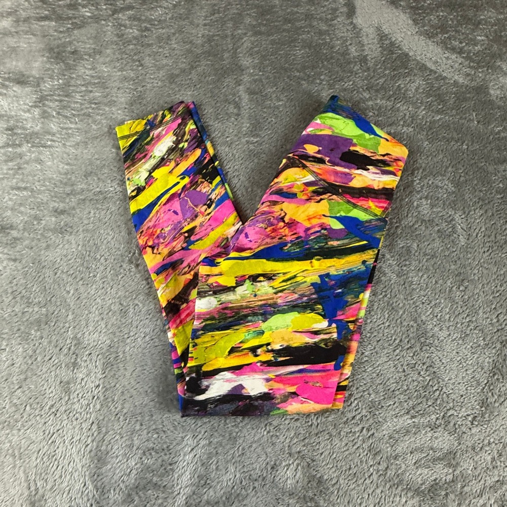 Lululemon Leggings Women's 6 Wunder Train Abstract‎ Print High Rise Activewear - Picture 10 of 12